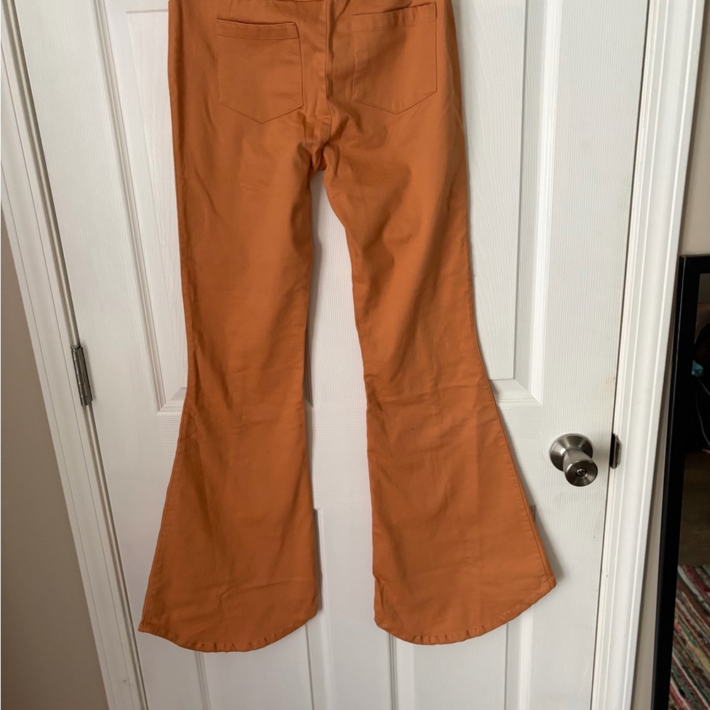 Umgee Women's Wide Leg Orange Pants
